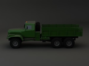 truck kraz 255 b modify 3 3D Модель
