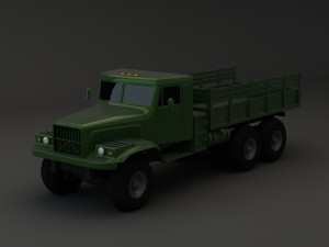 truck kraz 255 b modify 3 3D Модель