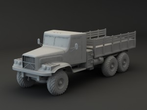 truck kraz 255 b modify 3 3D Модель