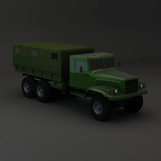 truck kraz 255 b modify 2 3D Model .c4d .max .obj .3ds .fbx .stl .blend 