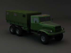truck kraz 255 b modify 2 3D Модель