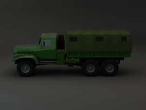 truck kraz 255 b modify 2 3D Model