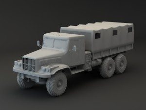 truck kraz 255 b modify 2 3D Model