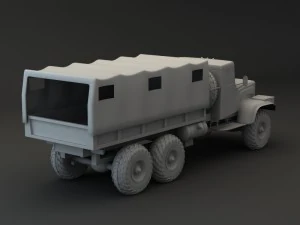 truck kraz 255 b modify 2 3D Model