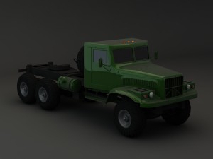 truck kraz 255 b modify 1 3D Модель