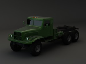 truck kraz 255 b modify 1 3D 모델