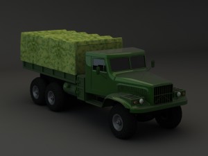 truck kraz 255 b 3D-Modell