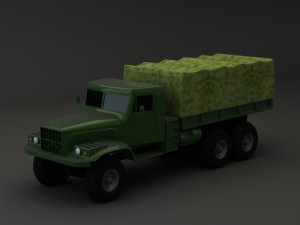 truck kraz 255 b 3D Model