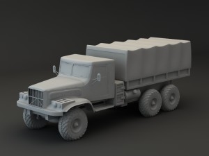 truck kraz 255 b 3D Model