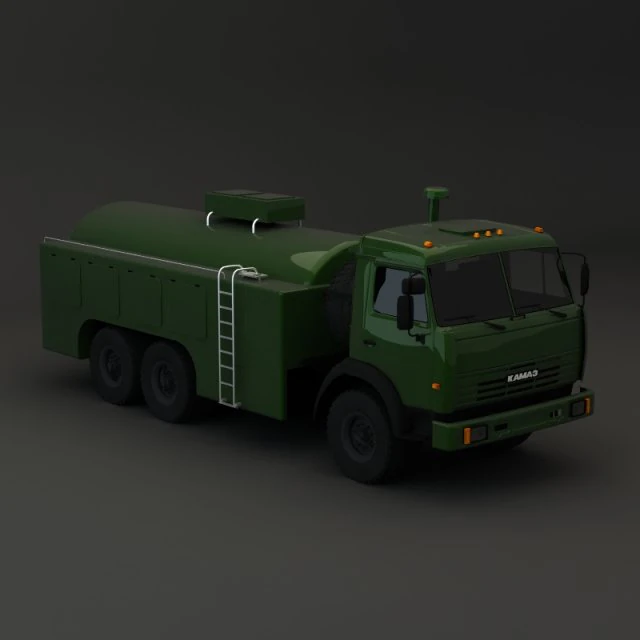 kamaz modify tanker 3D Model .c4d .max .obj .3ds .fbx .stl .blend
