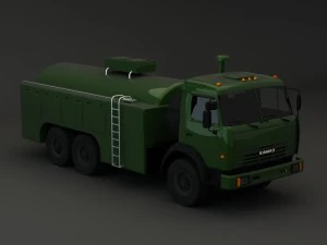 カマズ改造タンカー 3Dモデル