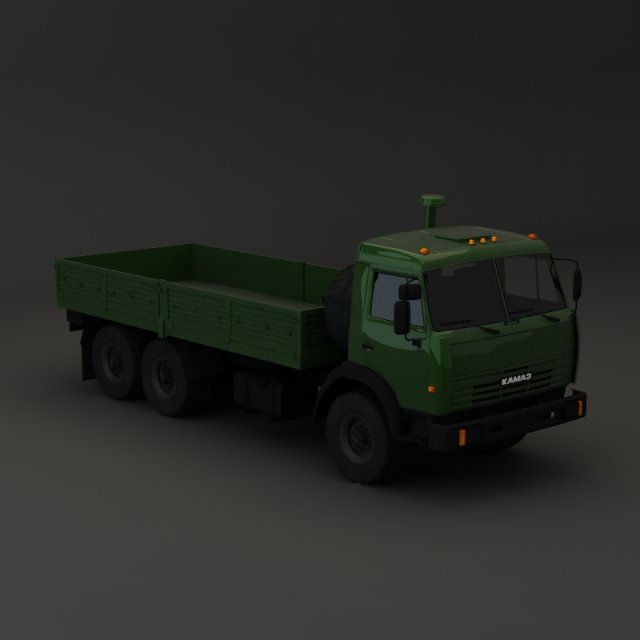 kamaz modify 6x4 kz 3D मॉडल .c4d .max .obj .3ds .fbx .stl .blend 