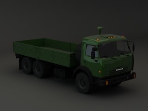 kamaz modify 6x4 kz 3D Модель
