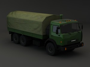 kamaz modify 6x4 br 3D Model