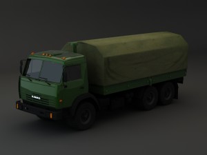 kamaz modify 6x4 br 3D Модель