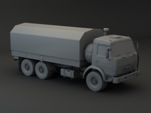 kamaz modify 6x4 br 3D Модель