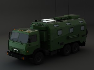 kamaz modify 6x4 army m3 3D 模型