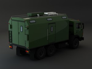 kamaz modify 6x4 army m2 3D Модель