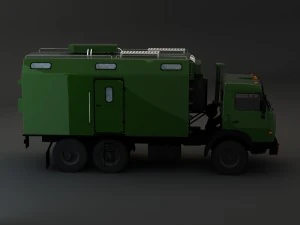 kamaz modify 6x4 army m2 3D Model