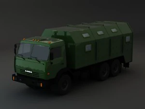 kamaz modify 6x4 army m1 3D Model