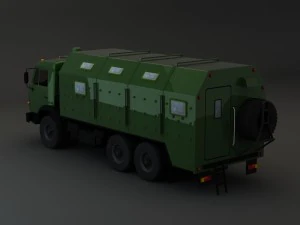 kamaz modify 6x4 army m1 3D Model