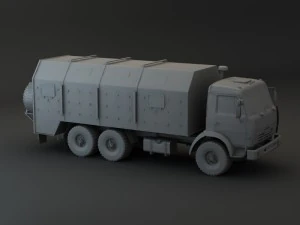 kamaz modify 6x4 army m1 3D Model