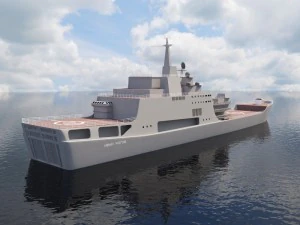 ship ivan rogov class 3D Model