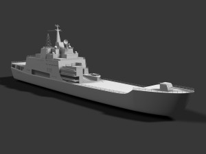 ship ivan rogov class 3Dモデル