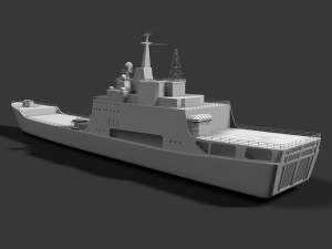 ship ivan rogov class 3Dモデル