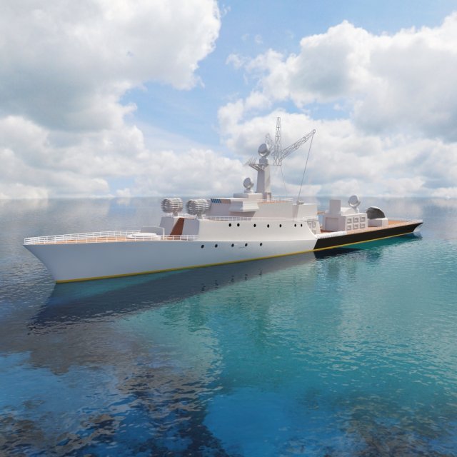 ship grisha class iv Modelo 3D .c4d .max .obj .3ds .fbx .stl .blend 