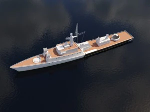 ship grisha class iv 3D Model