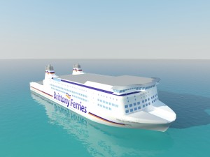 ship brittany ferries 3Dモデル