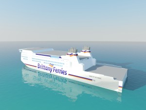 ship brittany ferries 3D 模型