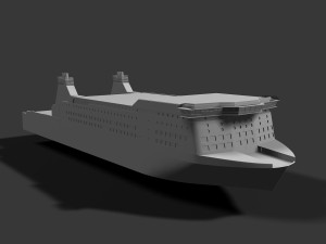 ship brittany ferries 3D 模型
