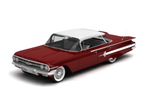 chevrolet impala sport sedan 1960 Model 3D