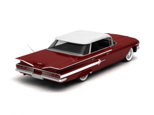 chevrolet impala sport sedan 1960 Model 3D