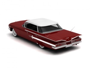 chevrolet impala sport sedan 1960 Model 3D