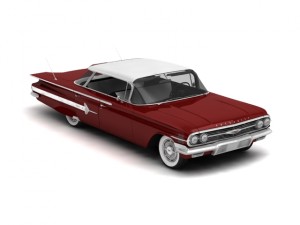 chevrolet impala sport sedan 1960 Model 3D