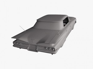 chevrolet impala sport sedan 1960 Model 3D