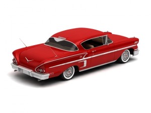 chevrolet impala sport coupe 1958 Modello 3D