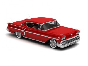 chevrolet impala sport coupe 1958 Modello 3D