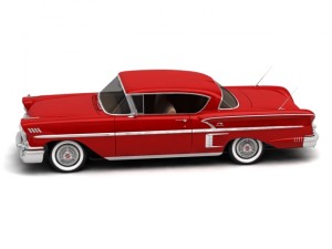 chevrolet impala sport coupe 1958 Modello 3D