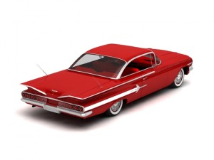 chevrolet impala sport coupe 2-doors hardtop 1960 Modelo 3D