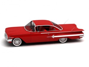 chevrolet impala sport coupe 2-doors hardtop 1960 Modelo 3D