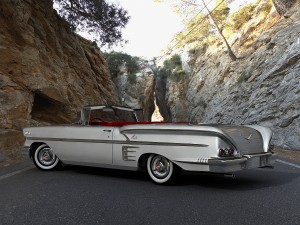 chevrolet impala convertible 1958 Model 3D