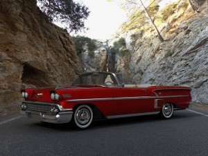 chevrolet impala convertible 1958 Model 3D