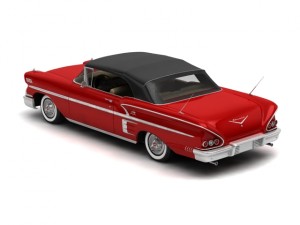 chevrolet impala convertible 1958 Model 3D