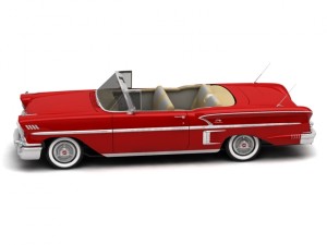 chevrolet impala convertible 1958 Model 3D