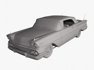 chevrolet impala convertible 1958 Model 3D
