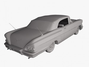 chevrolet impala convertible 1958 Model 3D